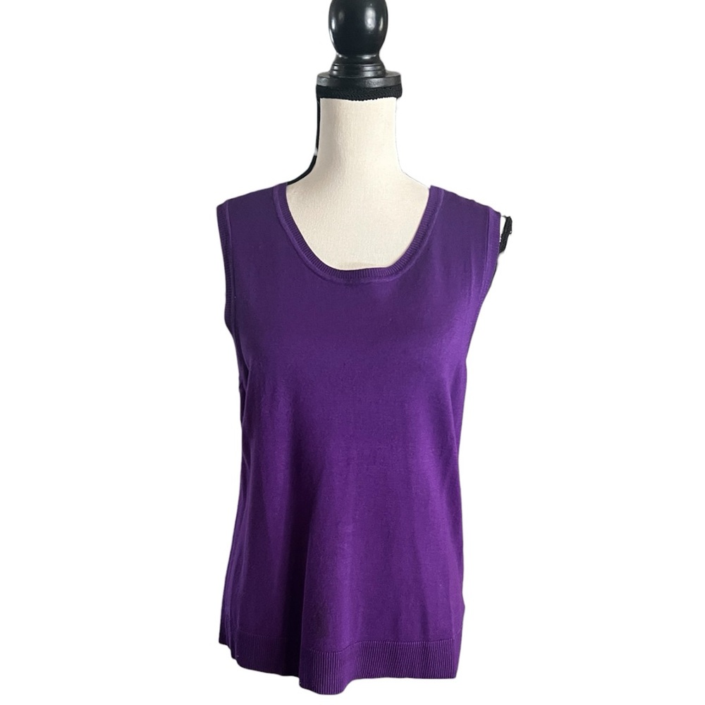 ***SOLD***Charter club 2 piece Purple Sweater set size Large. - Picture 3 of 6